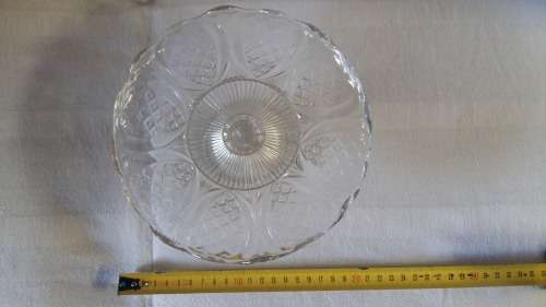 Vintage Cut Glass Cake Stand